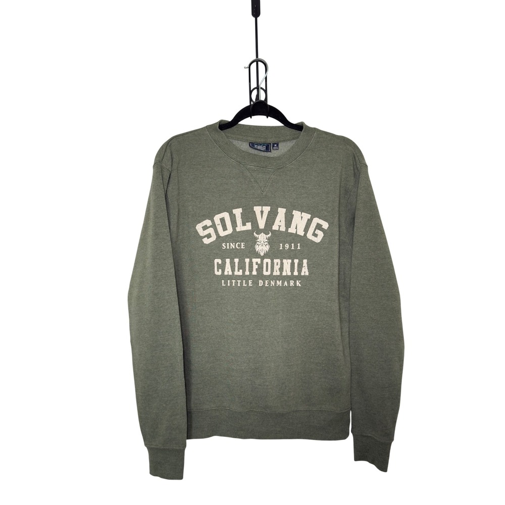 Ocean‎ Beach Soft Green Medium Solvang California Crewneck Sweatshirt Cozy Soft